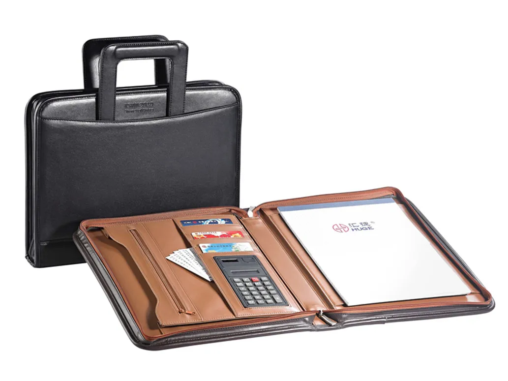 High quality leather case /portfolio/ briefcase for men