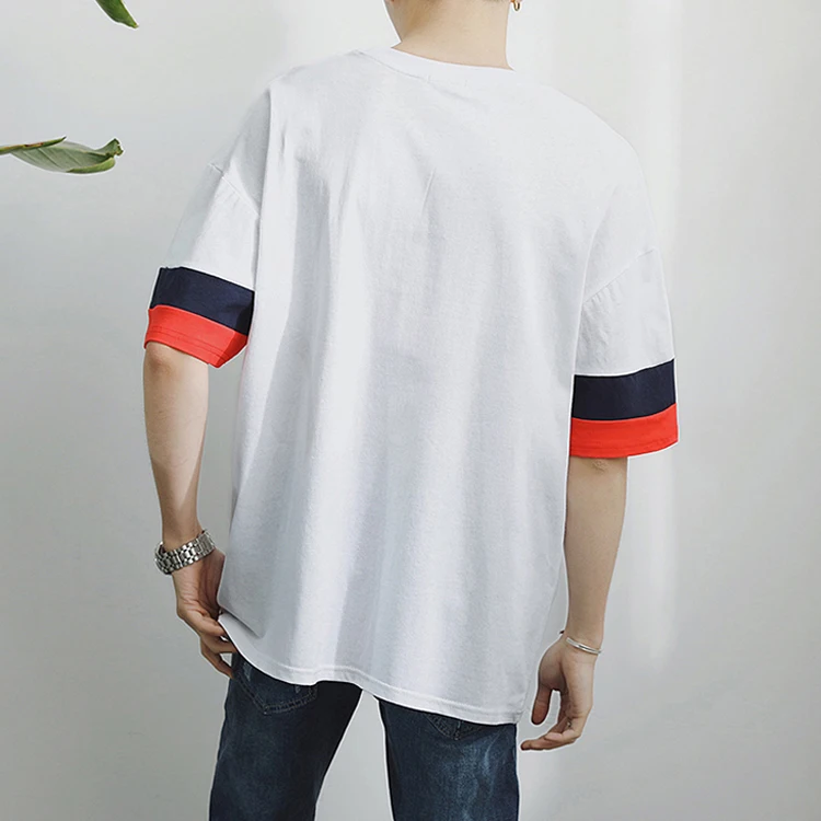 Оптовая продажа удобных простых белых 100% хлопковых приталенных футболок для мужчин