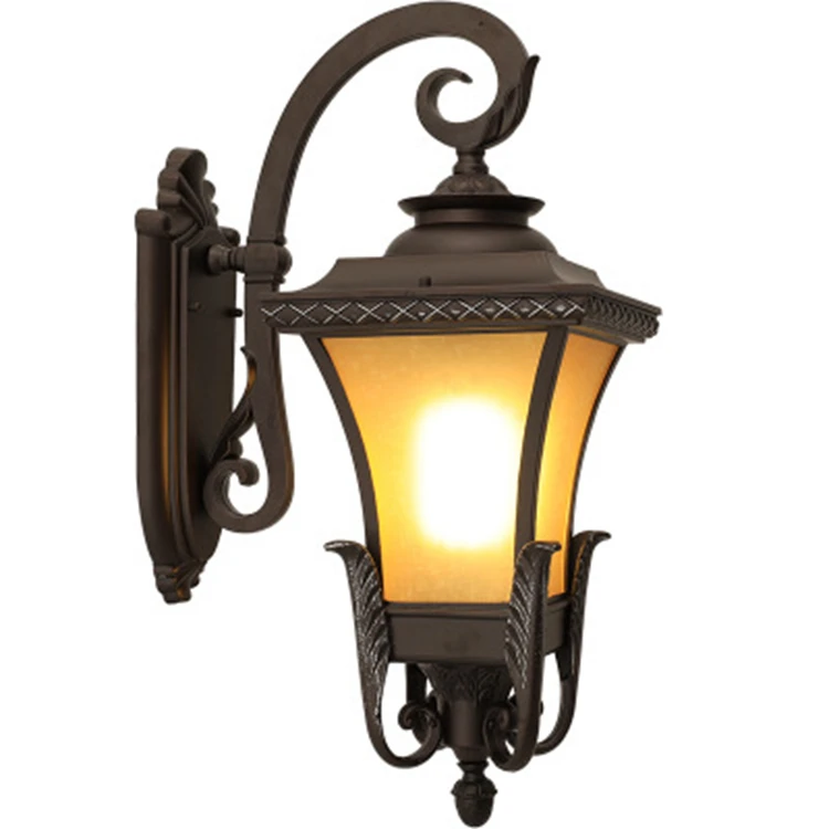 AC85-265V бронзовый литой Алюминиевый E27 открытый настенный фонарь