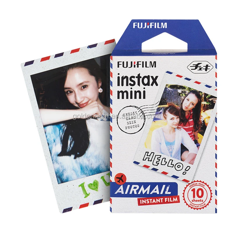 
Fujifilm Instax Film for instant camera Mini 7s / 8 / 25 / 50s / 90 (Air Mail, Hello Kitty, Leopard, Rainbow) 