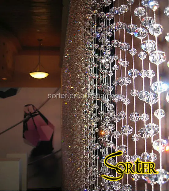 Crystal bead curtain,Round ball beaded curtain, room dividers