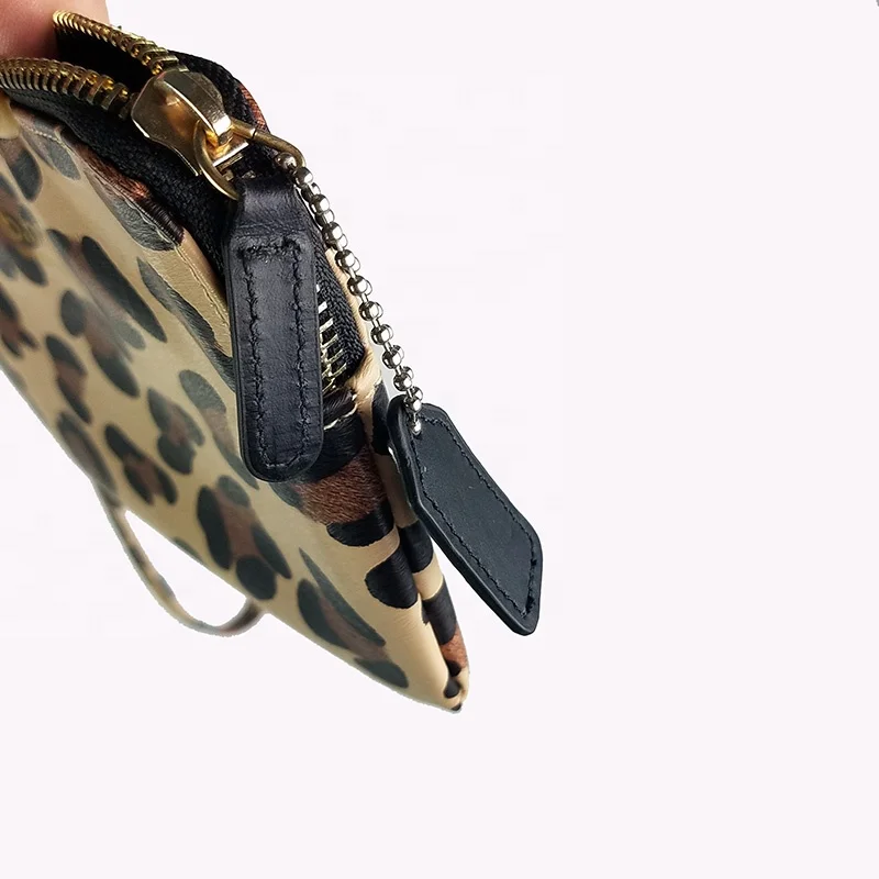 Wholesale Fashion Design Envelope Ladies Evening Custom Leopard Print Handbag Clutch bag Leather Coin Purse