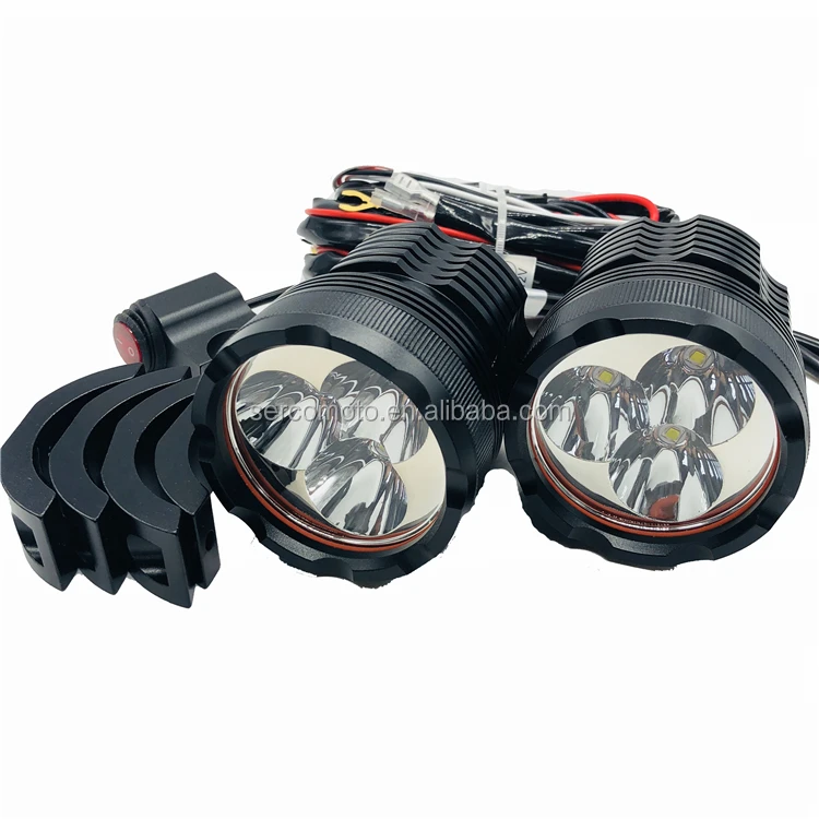 sercomoto auto parts 30w Off Road Driving Fog Lights For Jeep Rzr ATV UTV SUV Truck Boat Motorcycle