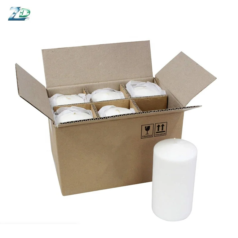 
Hot sell white pillar shape paraffin wax material large fat unscented church pillar candle 