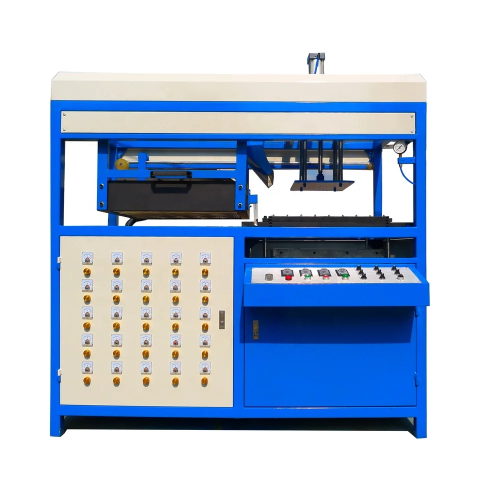 Hot sale pet pvc plastic sheet vacuum forming machine thermoforming