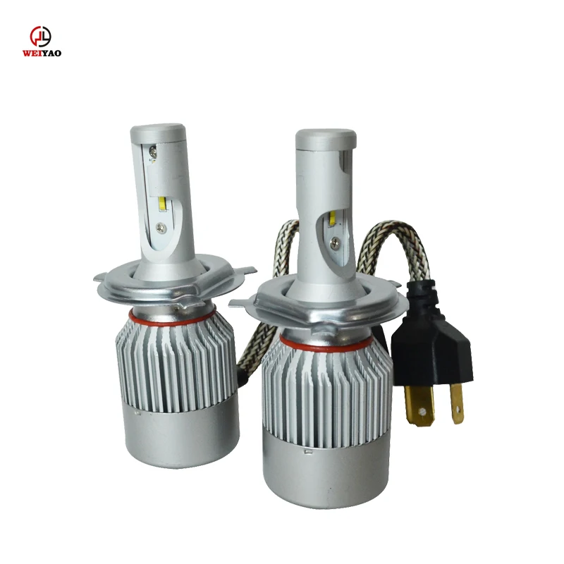 Высокого качества Лидер продаж водить авто V7 H4 двойной светодиодные фары автомобиля оптовая продажа