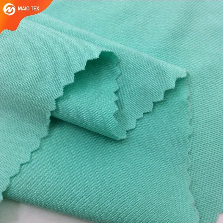 
manufacturer knitted stretch 94%polyester 6%spandex elastane single jersey dty fabric for apparel 