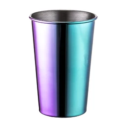 Wholesale Outdoor Custom Printed Coffee Mugs  Enamel Camping Drinking Tin Mug Promotional Beer Cup