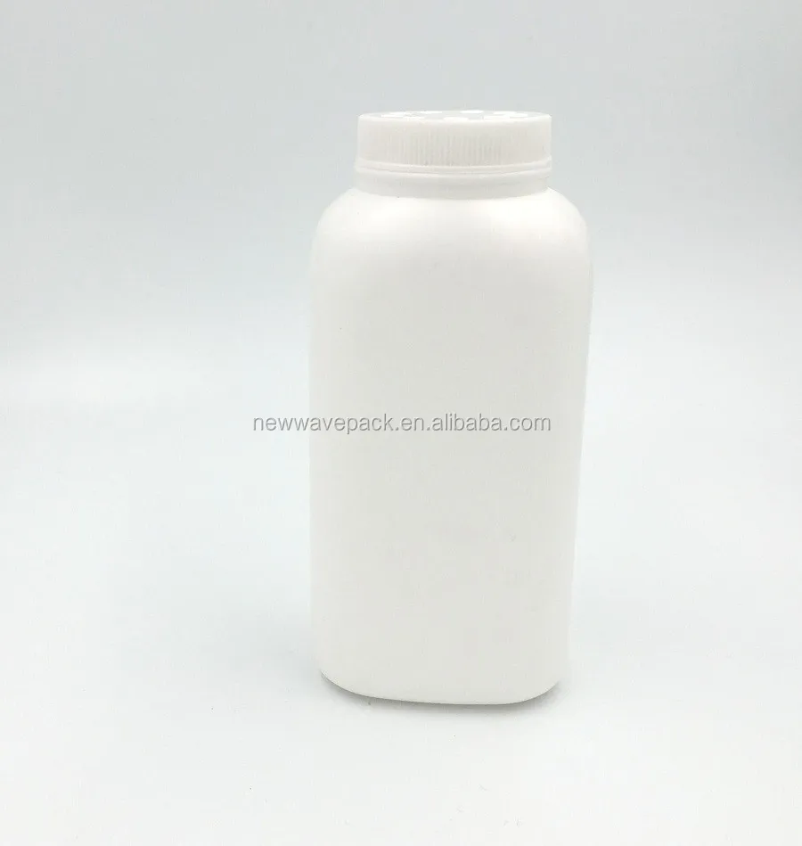 200ml square design talcum powder bottles