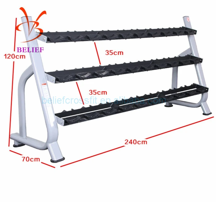 Dumbbell Steel Rack in Gym Fitness Equipment