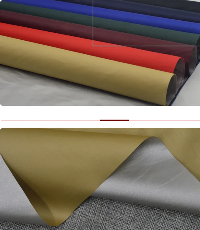 China direct factory  waterproof  blackout taffeta tent lining fabric