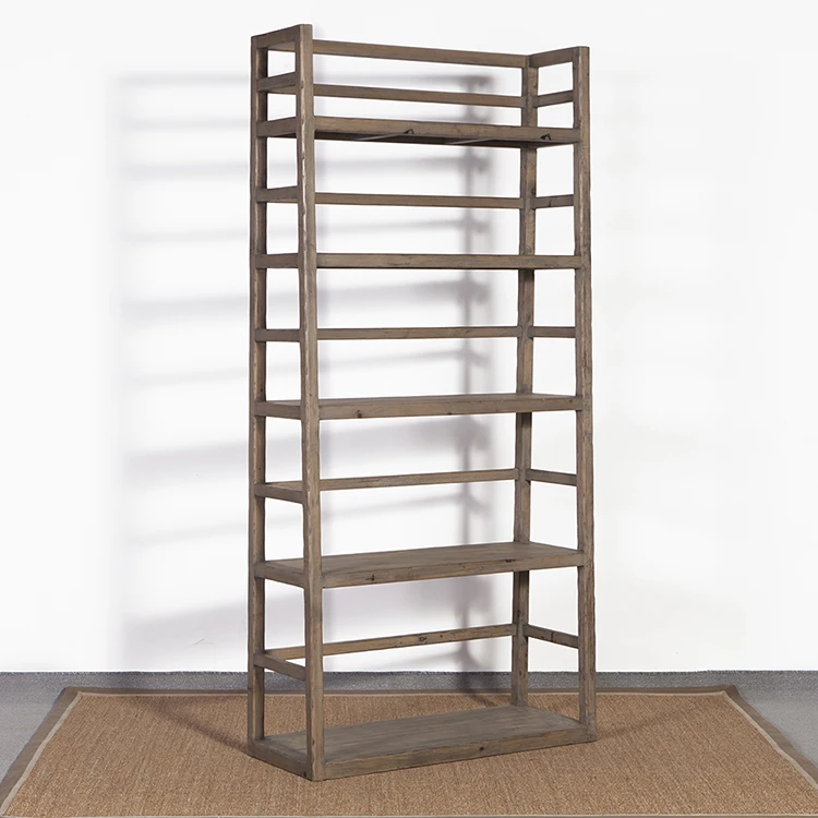 
Chinese style vintage decorative wooden furniture shelf 