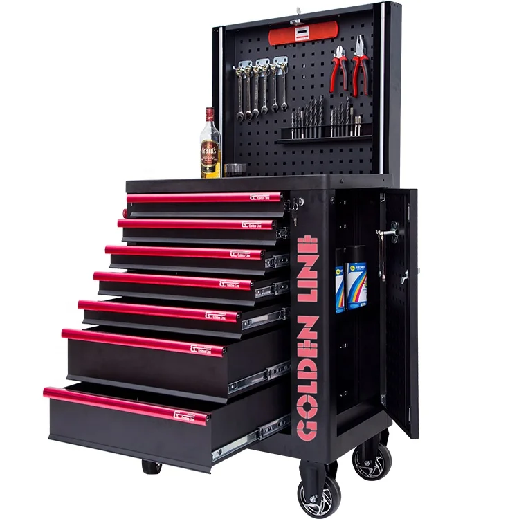 High quality us general tool storage box/tool cabinet /tool chest 	garage trolley with tool sets