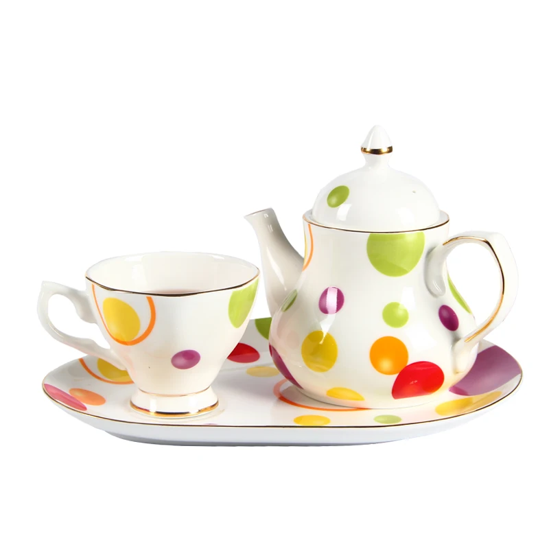 one person use authentic Chinese tea set with tray / bone porcelain  modern tea set