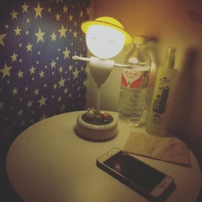 Creative Bedside Bedroom Scarecrow Night Light With Rechargeable Audio Function