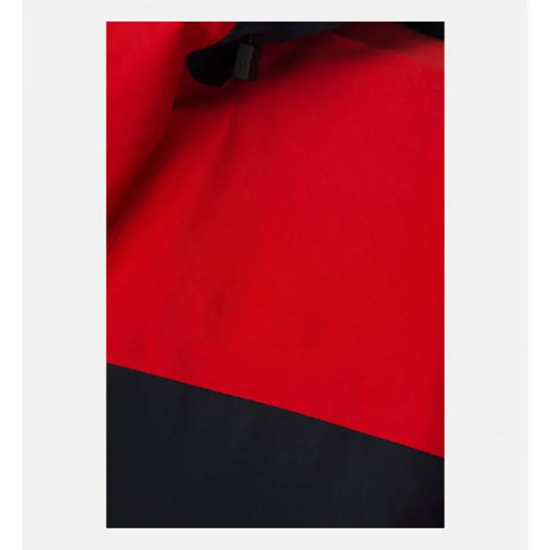 High End Mens Waterproof 10000mm Seamless Vertical Shell Ski Jacket For Winter