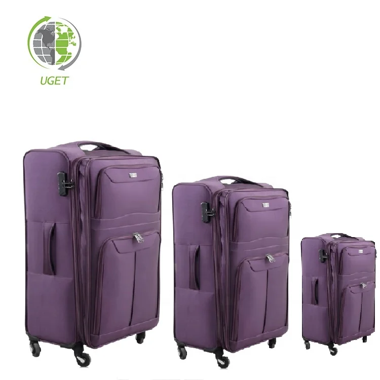 Free Sample Foldable Trolley 3 Pcs Travel Set Trolly Cheap Luggage Bag
