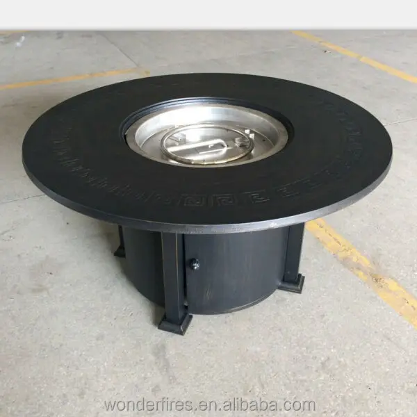 portable campfire backyard patio outdoor round corten steel metal fire pit table indoor