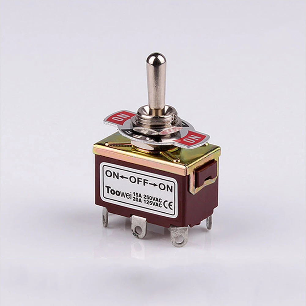 Toowei 10A 250VAC /15A 125VACdpdt toggle switch for coffee maker switch 6 pole double throw switch T6023U
