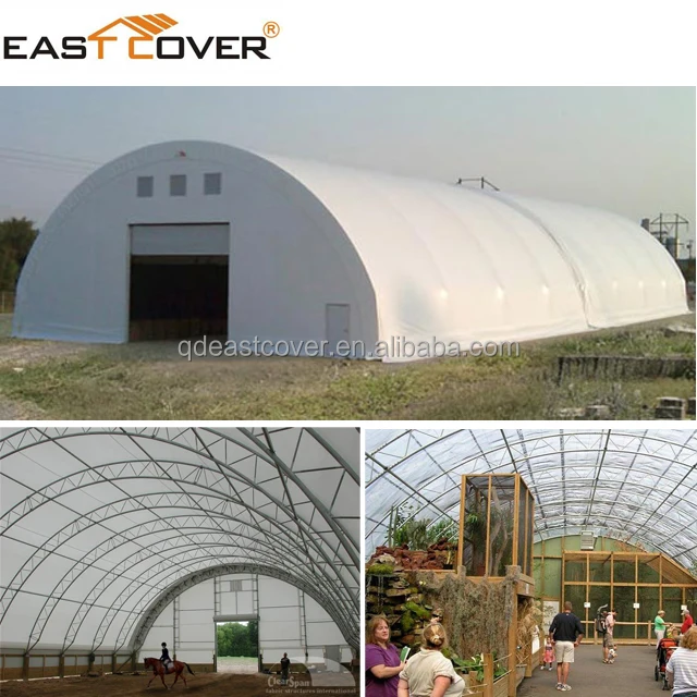 big hay storage truss shelter