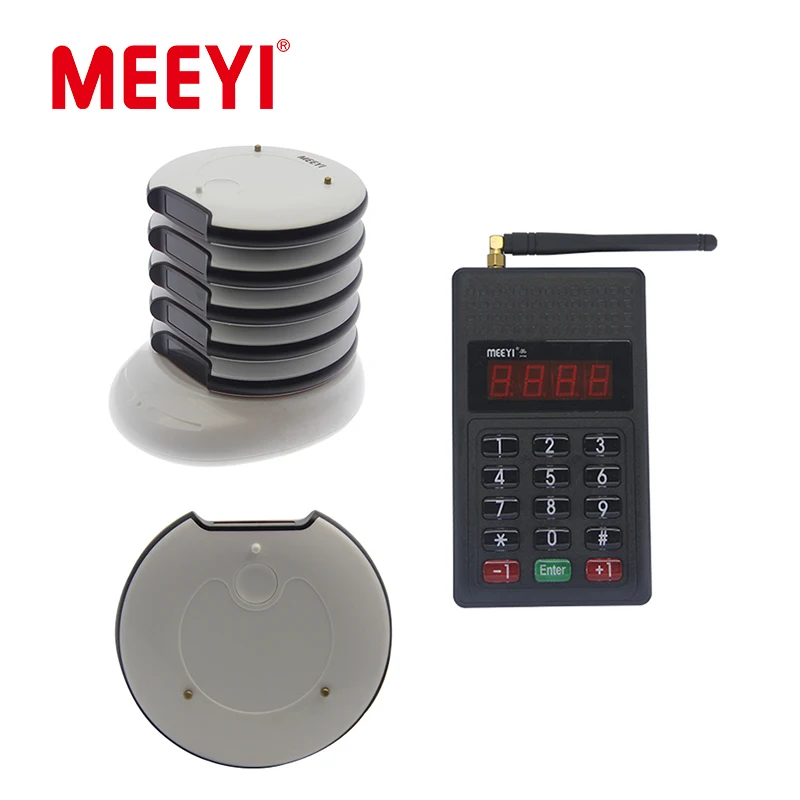 Meeyi Queuing System Restaurant Staff Call Bell System Wireless Call Pager For Customer Service