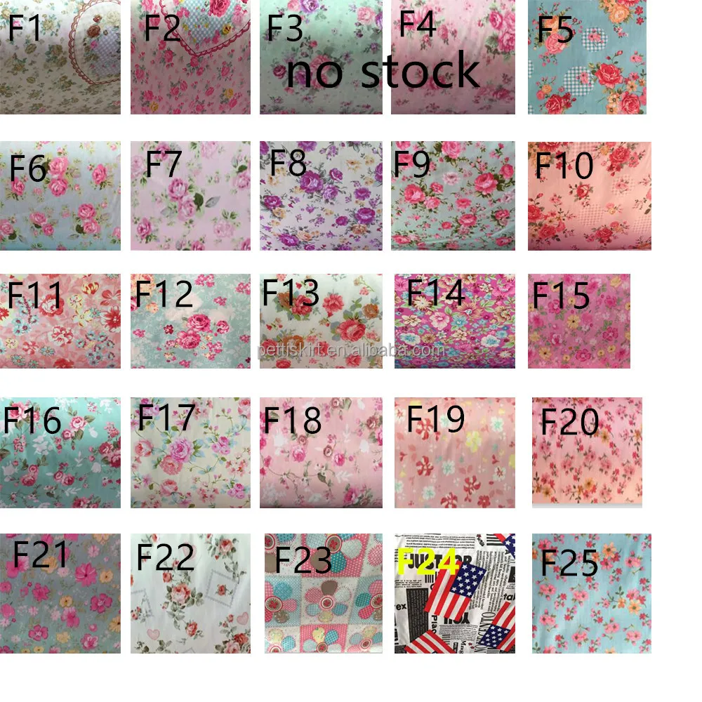 
Floral printed cotton fabric factory wholesale garment fabric 