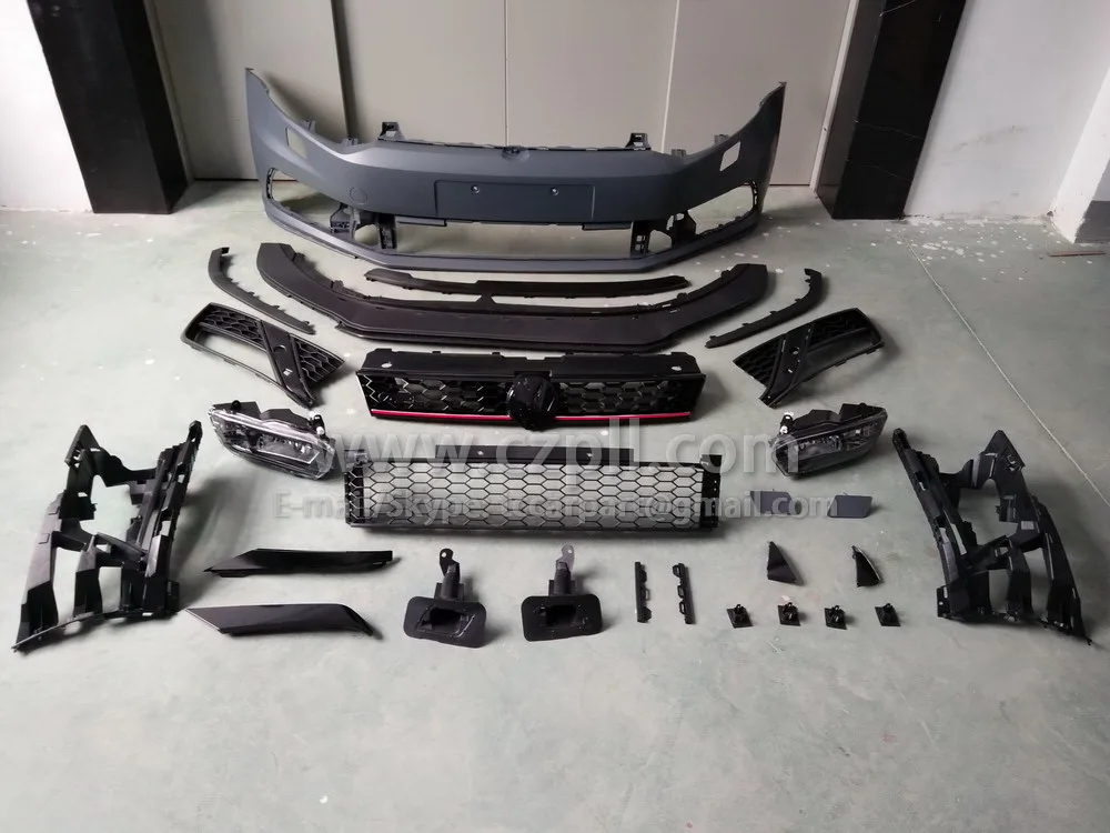 Передний бампер для POLO 2010 - 2014 - 2016 UPGRADE GTI 6R0 807 221 / 217 6C0 807 217 / 221
