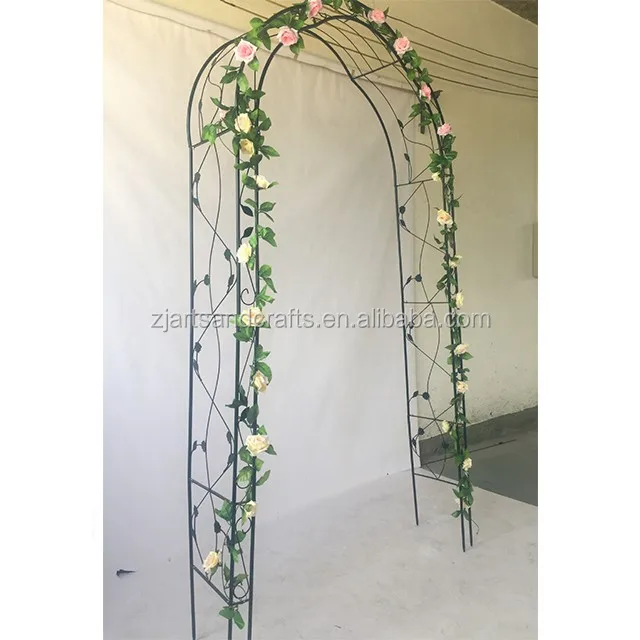 Cheap Hot Sell Wrought Iron Outdoor Garden Arch Trellis