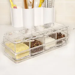 4 Compartment Acrylic Condiment Dispenser