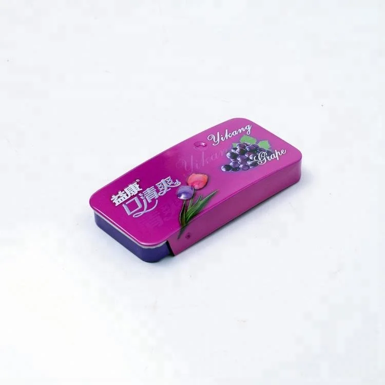 
2018 Custom Food Grade Material Mint Tin Box With Sliding Lid 