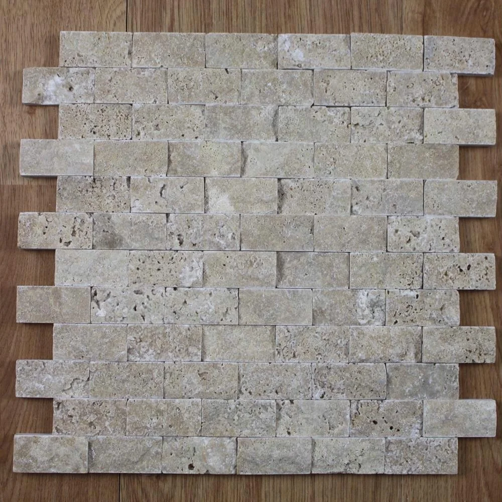 
Decorstone24 Cheap Price Turkish Travertine Marble Wall Siding Cladding Mosaic Tile With Split Finish 