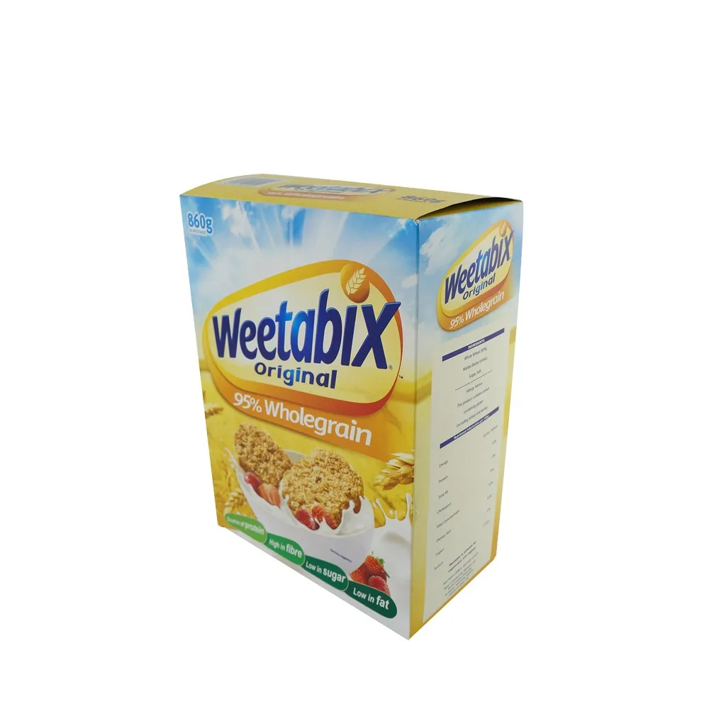 Custom Paperboard Printing Cereal Oat Box Packaging