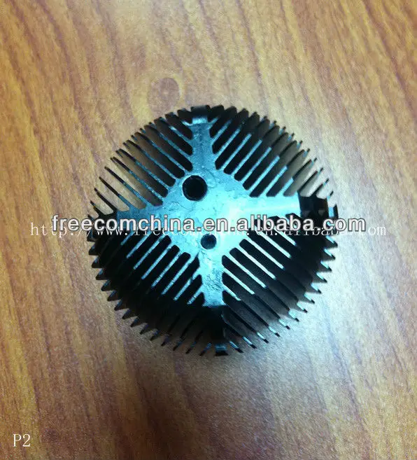 
OEM black copper heatpipe aluminum fins heatsink led 