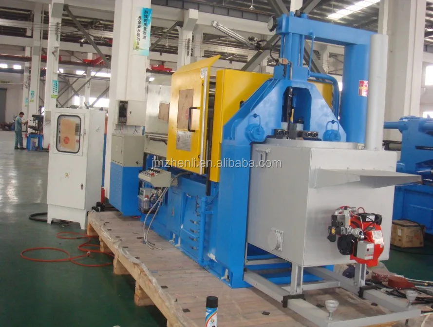 zinc alloy hot chamber die casting machine making metal badge