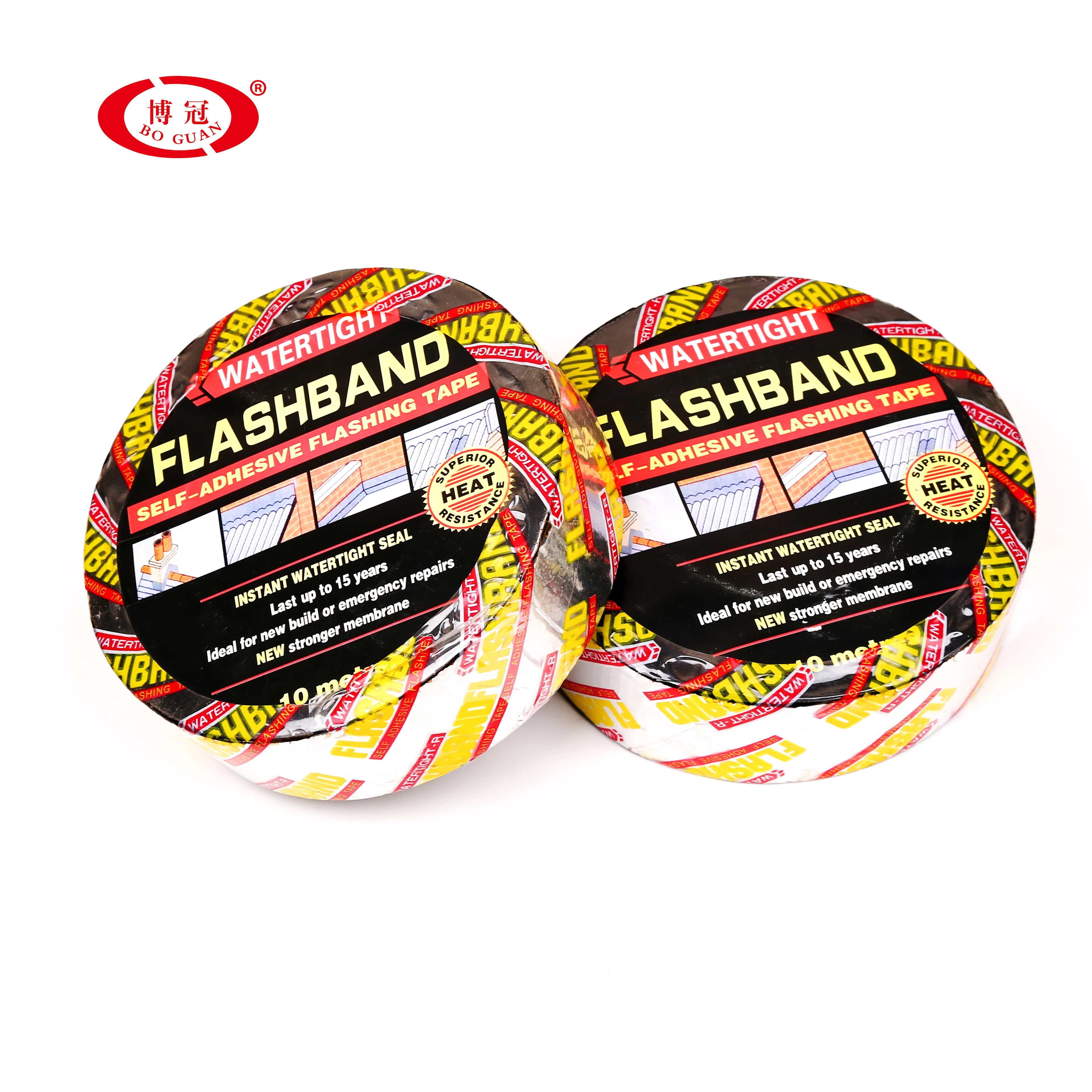 1.5mm Self-adhesive Rubber Bitumen flashing tape/flash band