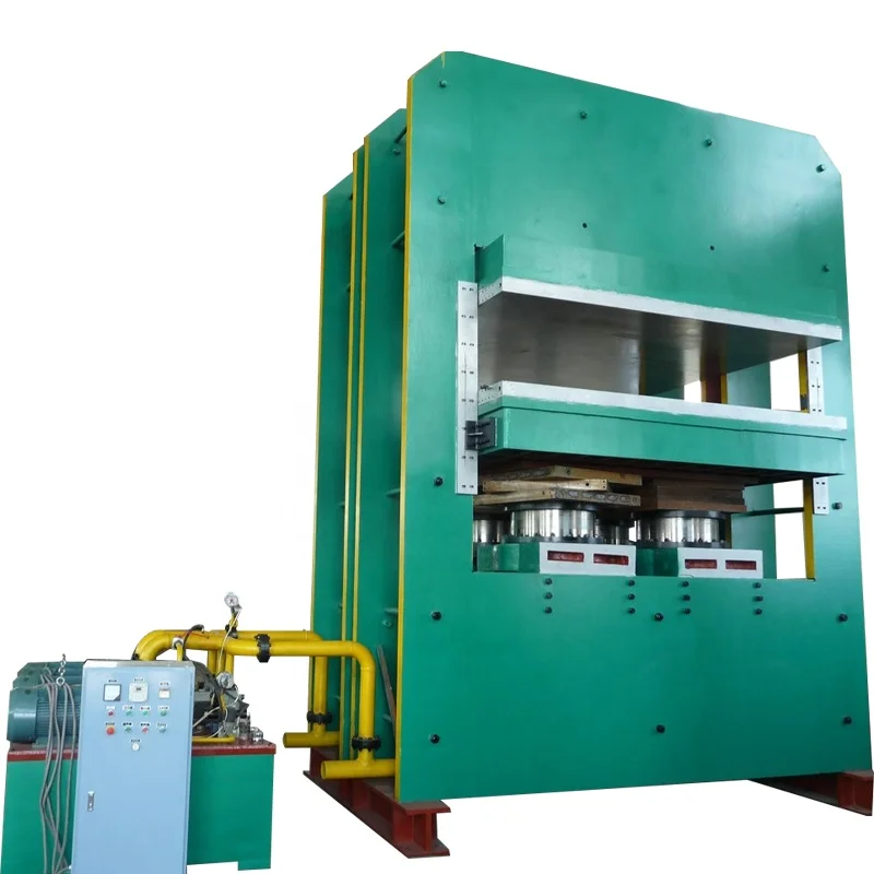 rubber interlocking hot plate floor tiles machine/ rubber bumper plates conveyor belt making machine press