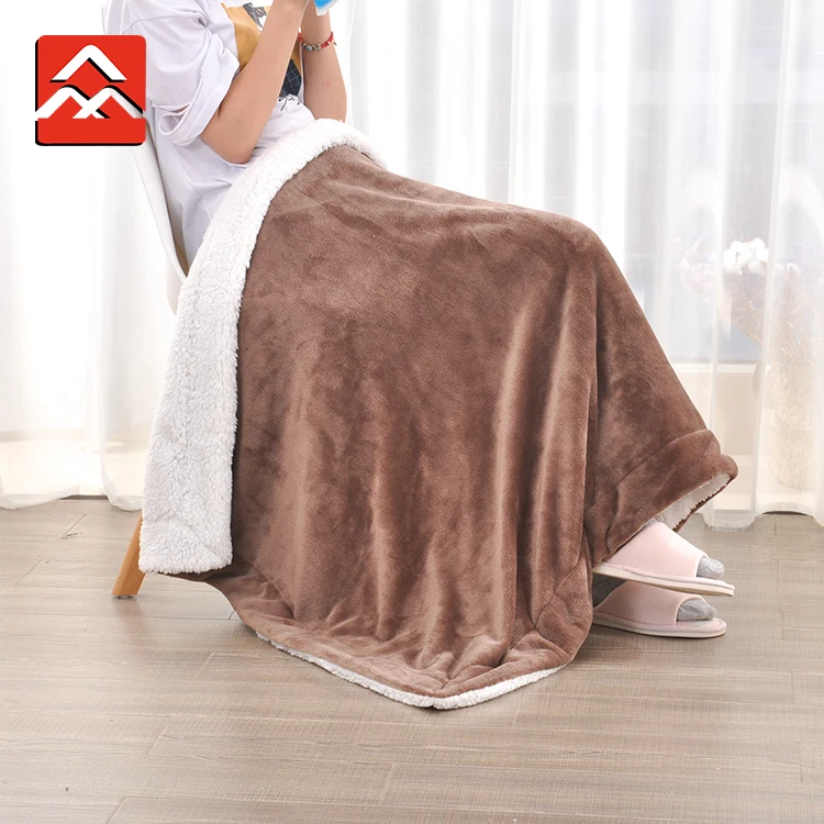 
Wholesale Thick Fleece Blanket Custom Digital Print Sherpa Soft Blanket 