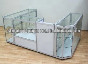 Cheap price Glass tower glass display cabinet for cell phone