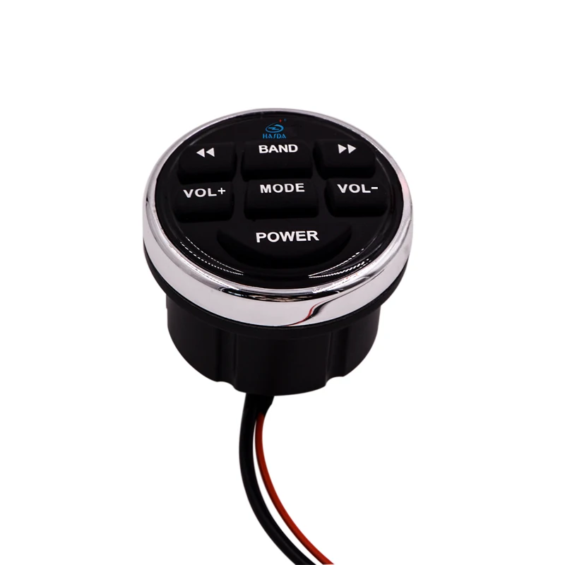 Waterproof Round Wired Non-display Remote Controller of Media Receiver for Yacht Boat