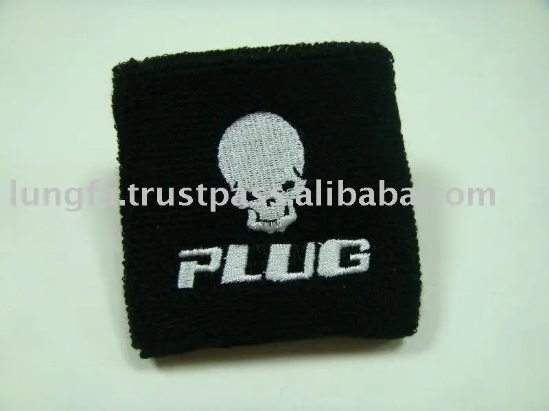 
New sports jacquard or terry wrist sweatband for ball games and running 