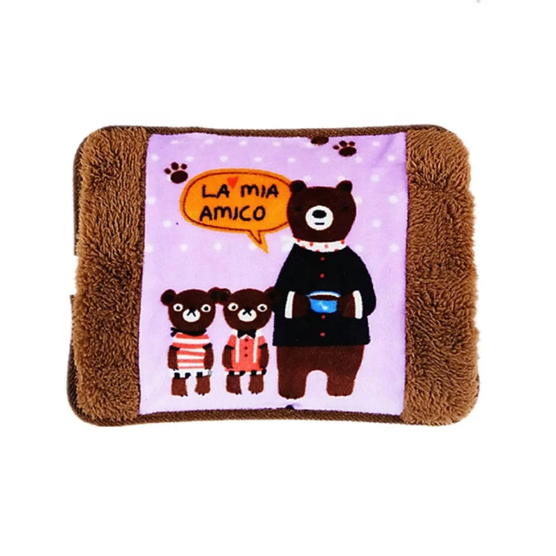 Cute Electric Hot Water Bag Covers Cartoon Figure Plush Doll Pillow Design