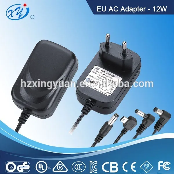 Европейским стандартам безопасности утверждение CE 12 В 1A 12 Вт источник питания переменного тока