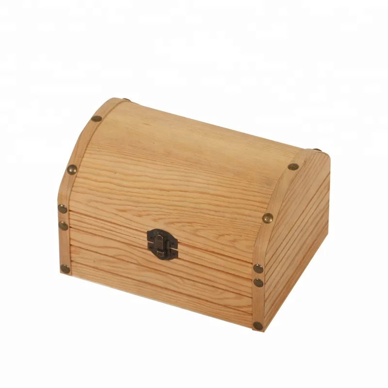 factory hot wholesale customized wood treasure box for wedding or home decoration