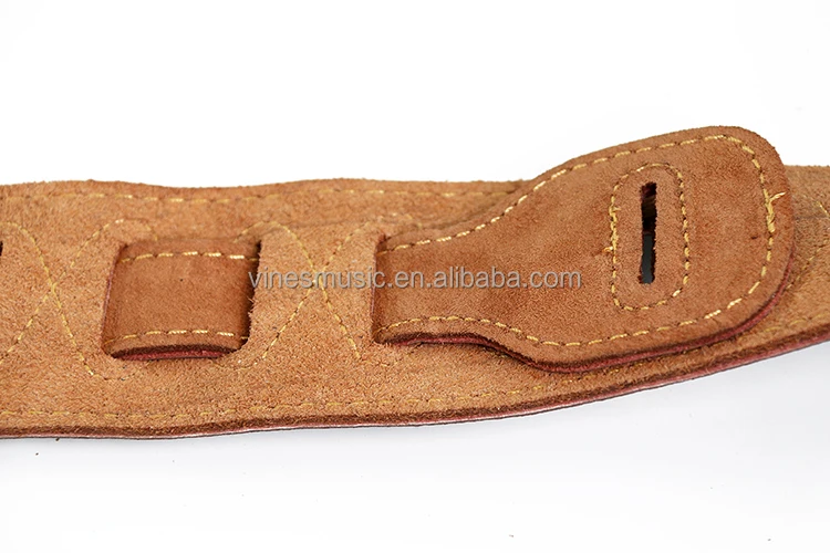 Custom brand packaging  genuine leather electric bass guitar straps