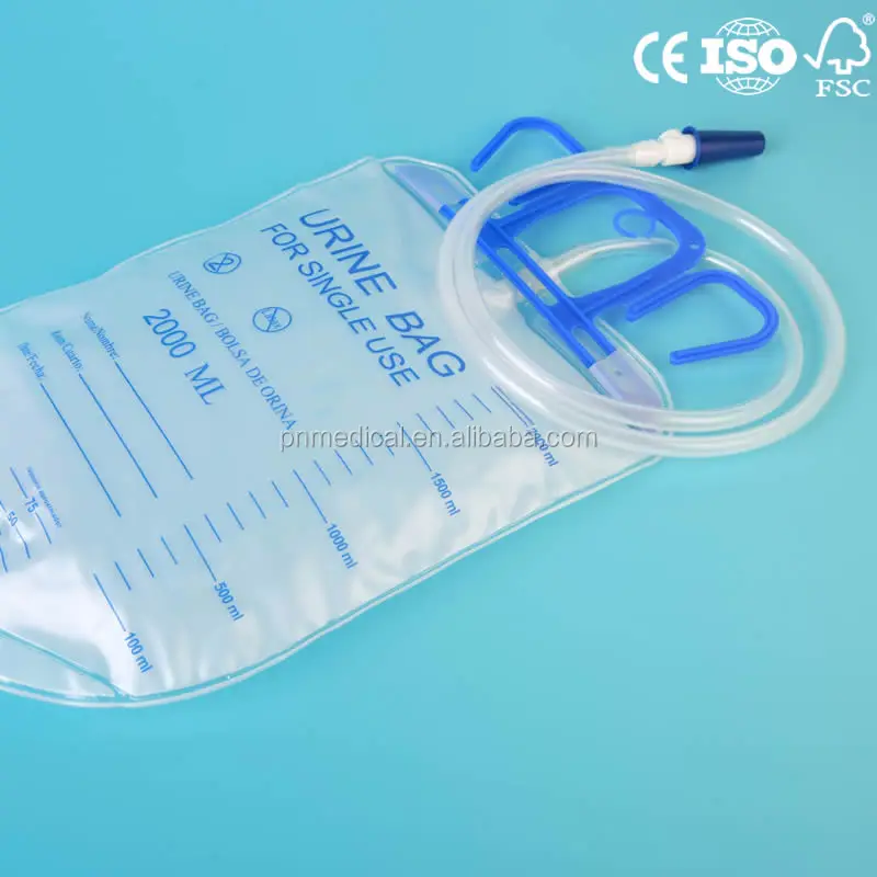 Free sample sterile 2000ml discount disposable luxury urine bag
