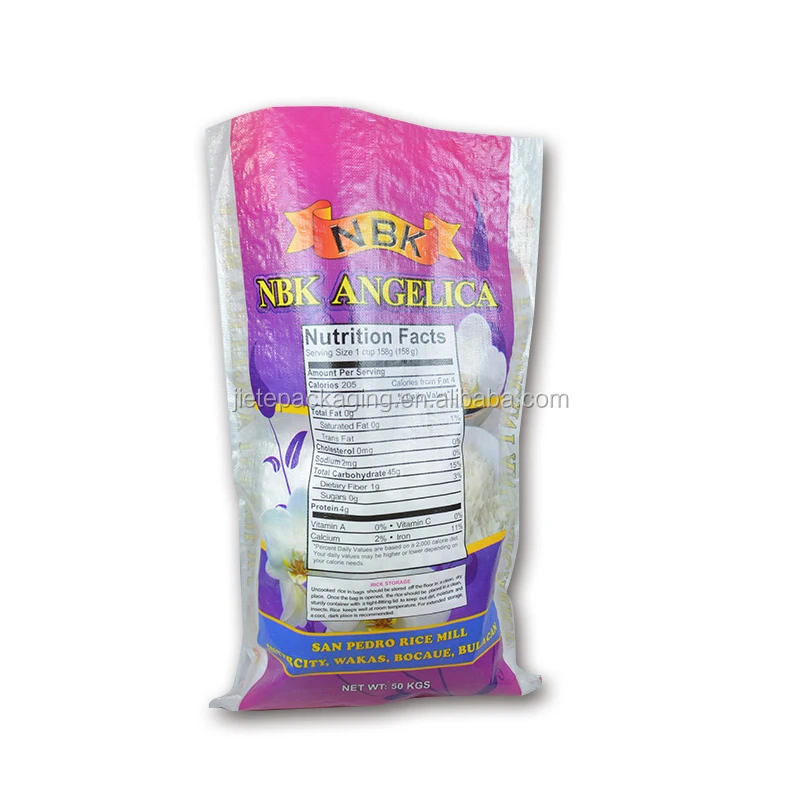 15kg 25kg 50kg bread flour, rice, corn, seed, fertilizer transparent pp woven bag