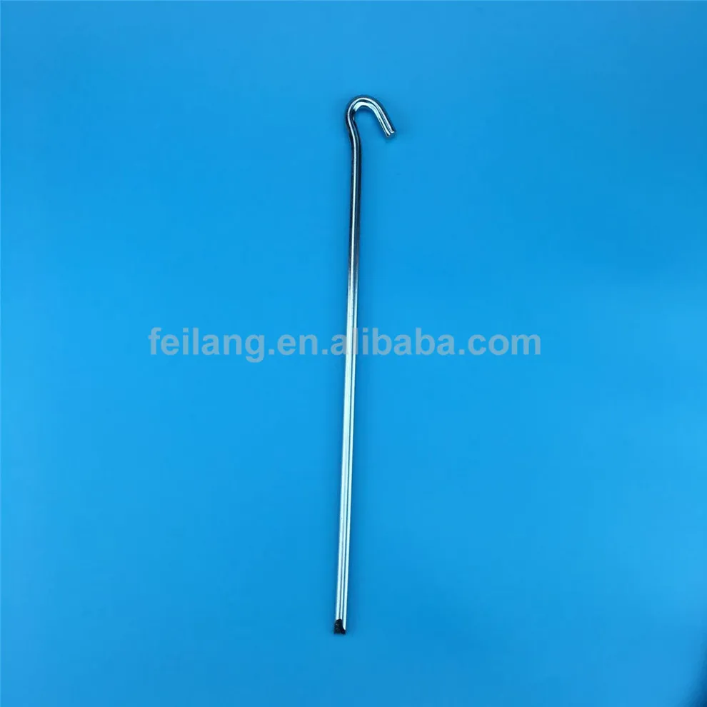 
Convex Type Question Mark Shaped Tent Pegs Camping Accessory Steel Wire Half Round Garden Stake 