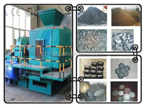 Iron ore fines briquette press machine