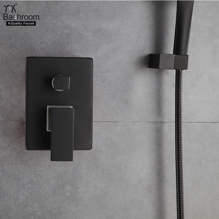 Kaiping faucet manufacturer Contemporary Matte black In-Wall cUPC Shower set bathroom taps faucet bathroom tapware
