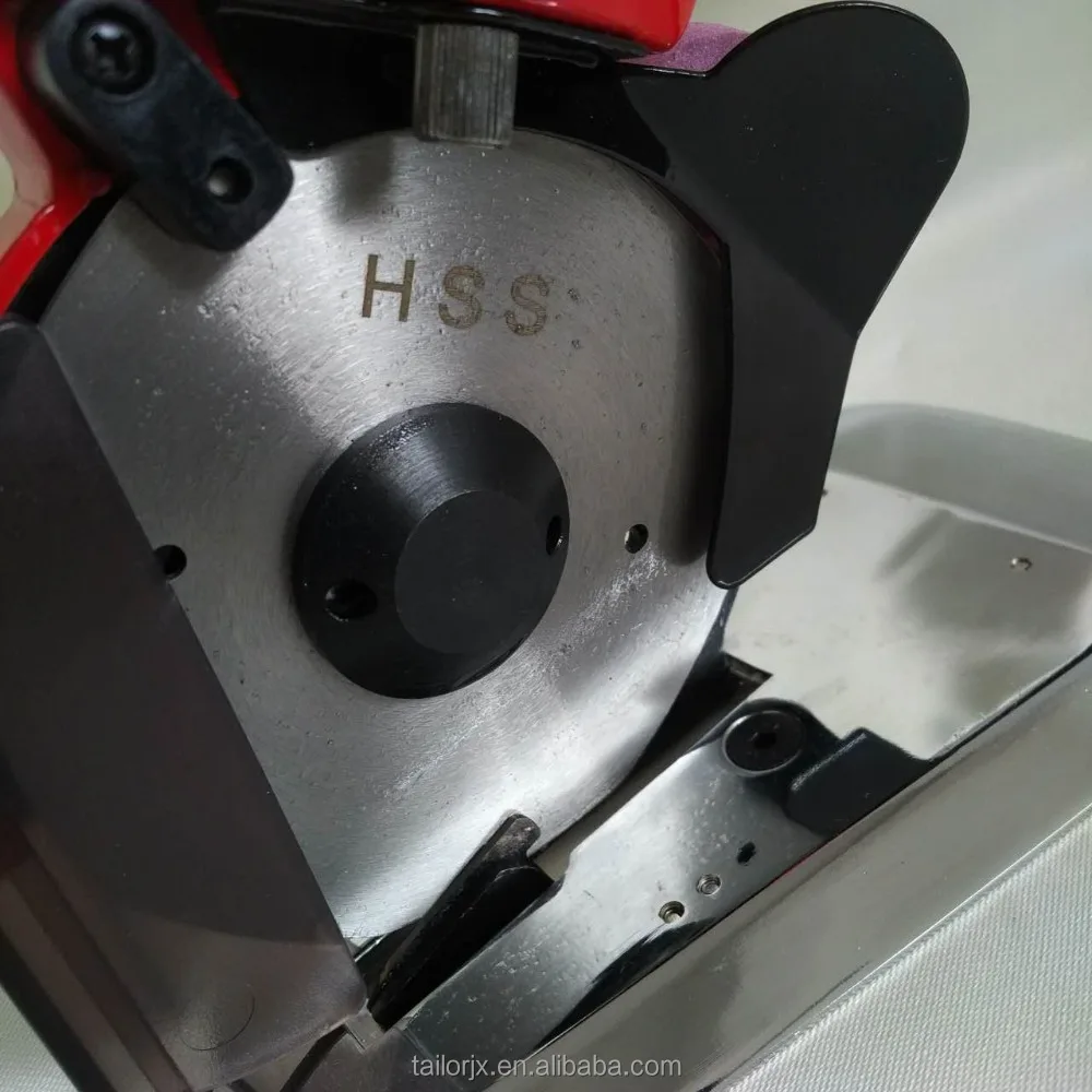 Red color RS-100 cutting machine for cloth with spare blade